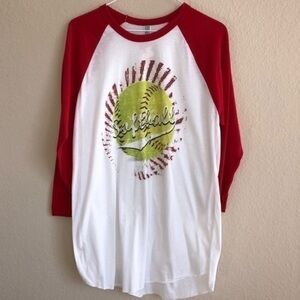 American Apparel Raglan Softball Long
Sleeve Shirt